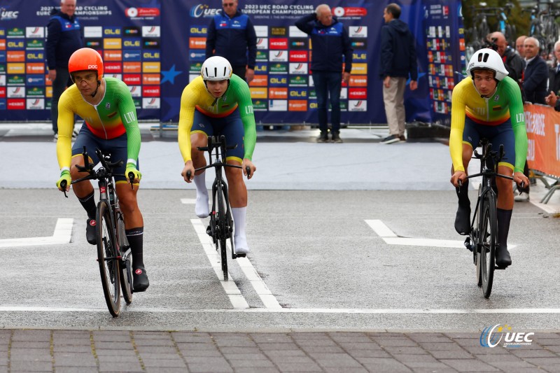 2023 UEC Road European Championships - Drenthe - Junior Mixed Team Relay - Emmen - Emmen 38, km - 21/09/2023 - Lithuania - photo Luca Bettini/SprintCyclingAgency?2023